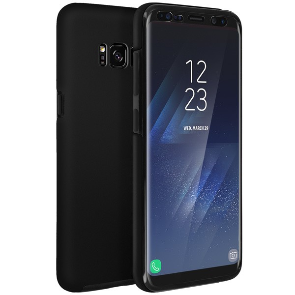 Coque Galaxy S8 Plus 360 antichoc et anti rayure avec protection avant souple et arriere rigide