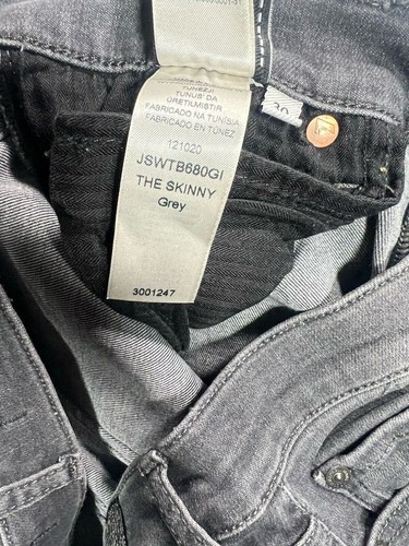 7 FOR ALL MANKIND THE SKINNY Jeans - W30 L30 - Grey - Great Condition - Women’s - Picture 7 of 7