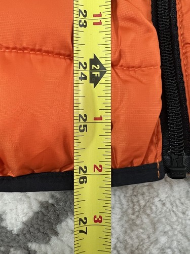 VOLVO Official Women’s Orange Lightweight Puffer Hooded Jacket Sweden Sz L - Picture 8 of 8
