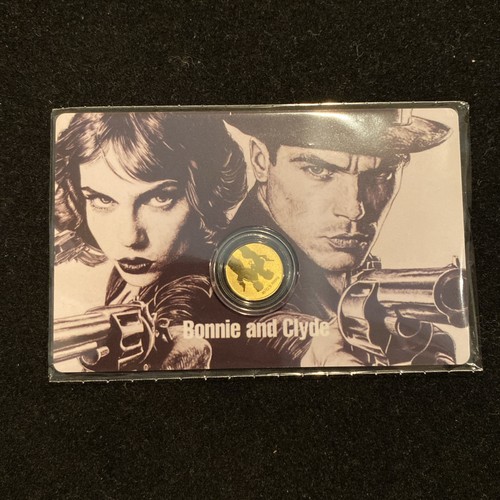 Bonnie and Clyde 1/1000 Oz Goldmünze - 0,9999 Fine - TOLLES GESCHENK!