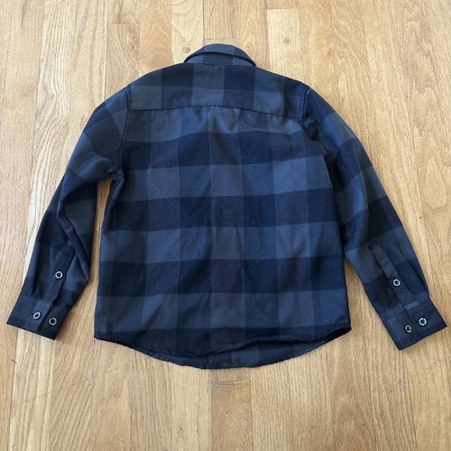 Dixxon Flannel Shirt Youth Small Plaid Outdoor Workwear Western Snap Travel Gorp - Picture 6 of 7