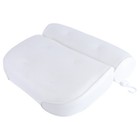  Atmungsaktives 3D-Mesh-Spa-Badekissen mit Saugnäpfen Nacken- und Rückenstütze