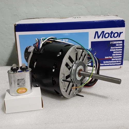 DL1036 Blower Motor 1/3 HP 1075 RPM 3-Speed 115V 4.9A 48 Frame Sleeve Bearing