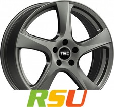 4x TEC Speedwheels AS5 gun-metal 6.5x16" ET38 LK4 100 ML 64 Alufelgen 16 Zoll