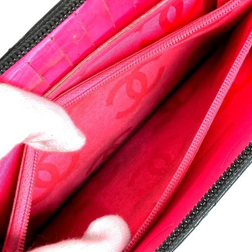 CHANEL A26710 Cambon Line CC CC Mark Travel Case Logo Zip Around Long Wallet - Picture 10 of 16