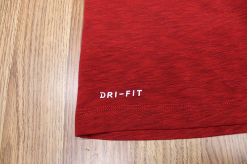 NIKE COTTON/POLYESTER T-SHIRT RED Sz LARGE, L - Picture 2 of 5