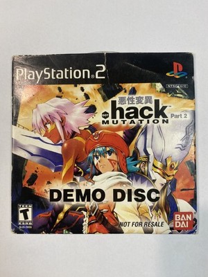 PS2 PlayStation 2 dot .hack Mutation Part 2 DEMO DISC - TESTED & WORKING RARE