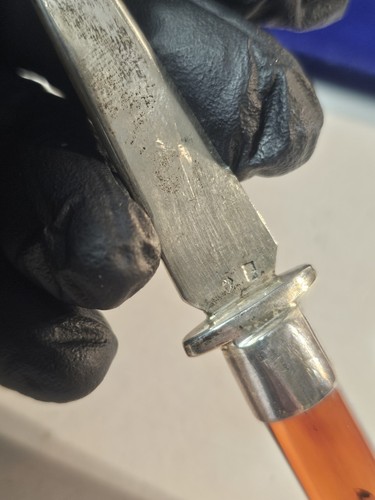 Vintage Brieföffner Bakelit Klinge Sterling Silber selten - Bild 7 von 7