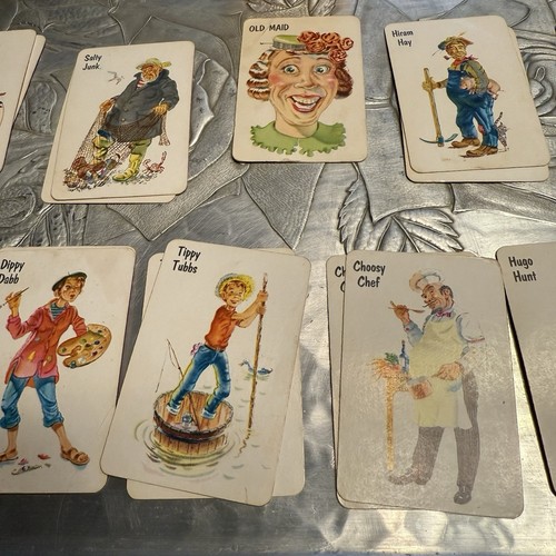 Vintage Old Maid Mini Card Game 1960s Whitman 43 Cards Missing Rules & List Card - Bild 5 von 16