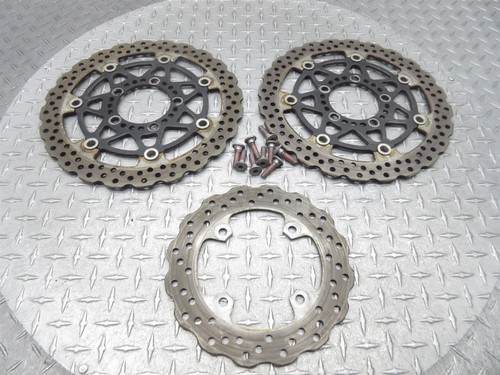 Lote de discos de rotor de freno delantero izquierdo derecho Kawasaki KLE650 2008 07-09 Versys 650 - Imagen 3 de 10