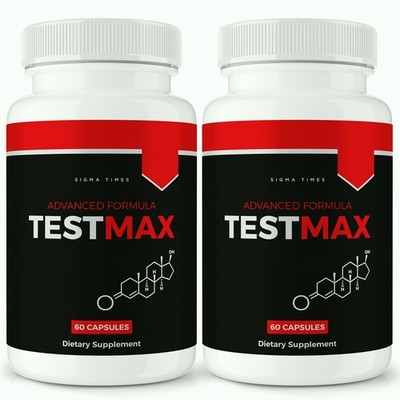 TestMax Capsules, Test Max Male Supplement for Lean Muscle & Strength - 2 Pack
