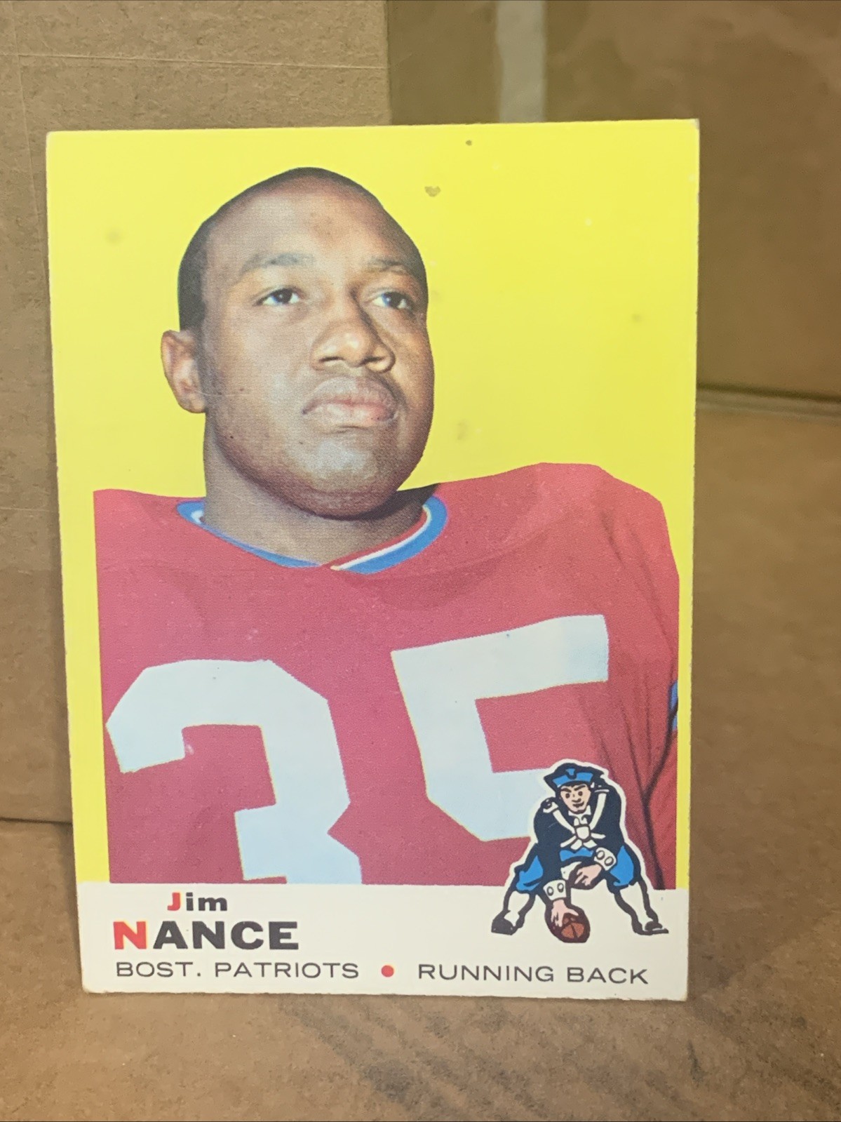 Nice 1969 Topps Jim Nance Patriots #70