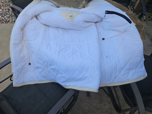 Vtg 70's HUDSON BAY Blanket Zip Parka Hood and Indian Embroidery RARE Beautiful! - Picture 7 of 16