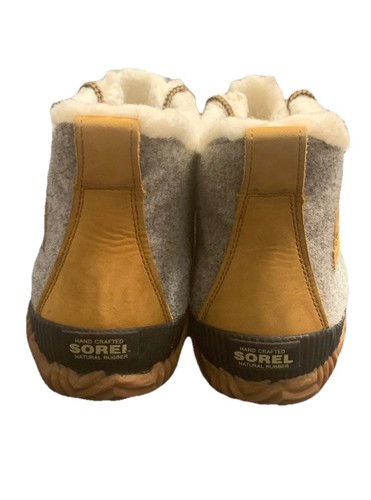 Sorel Womens Sz 9 Out N About Duck Boots Gray Felt Leather Waterproof NL3150-052 - Bild 4 von 6