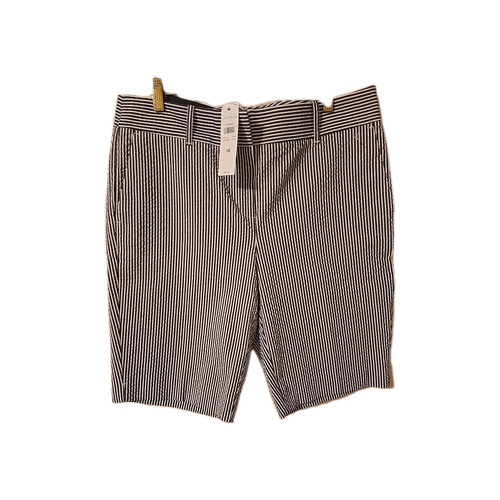 Ann Taylor Women Pinstriped Devin Our Straightest Fit City Chino Shorts Size 10 - Picture 1 of 6