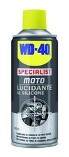 LUBRIFICANTE WD-40 MOTO LUCIDANTE SILICONE     400 ML  12 PZ