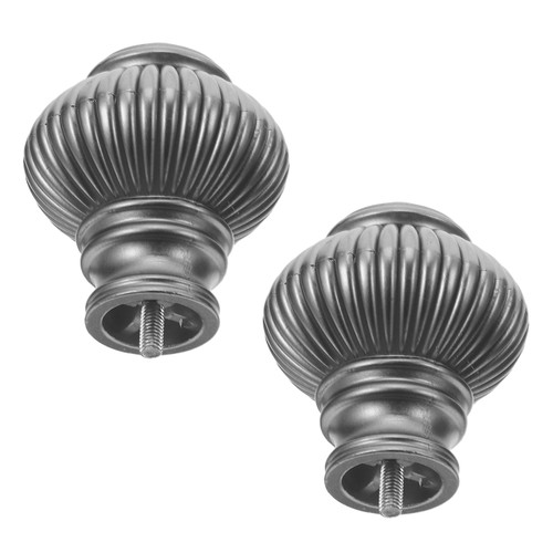  2 Stück Gardinenstangenabschlüsse: Kunststoff Gardinenstangenendkappen - Gardinenstangenendkappe - Bild 1 von 12