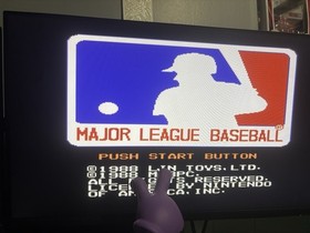 Major League Baseball MLB Nintendo NES Video Game Cartridge **TESTED WORKING**