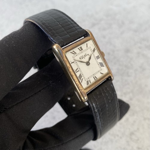 1978 Roy King Tank 925 Sterling Silver Manual Wind Swiss Roman Numeral Watch - Picture 6 of 23