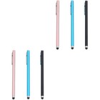 6 pièces stylet plume silicone clip écriture dessin stylet accessoire