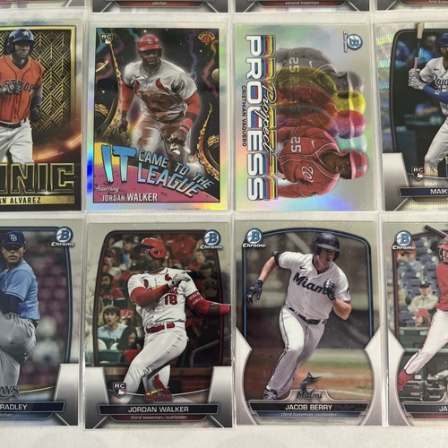 Lot of 32 2023 Bowman Baseball Chrome Cards Including Base Inserts Numbered - Picture 9 of 11