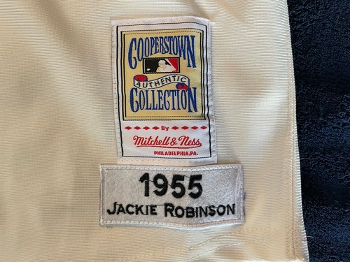 Authentic Mitchell & Ness 1955 Jackie Robinson MLB Dodgers Jersey Size XL - Picture 4 of 4