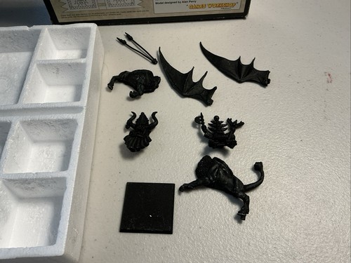 1993-Warhammer Fantasy Caos Nani Stregone Nano su Lammasu Mostro di Metallo - Foto 2 di 5