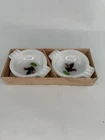 Vintage Rooster Milk Glass Ashtrays