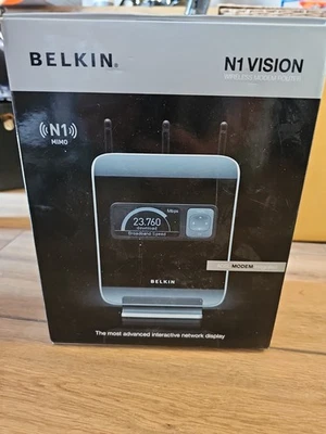 Belkin N1 Vision ADSL Modem Wireless MIMO Router WiFi 300Mbps with LCD Display