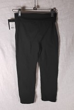 Girls Black Fold Over Stretch Leggings Size L 10/12 Art Class