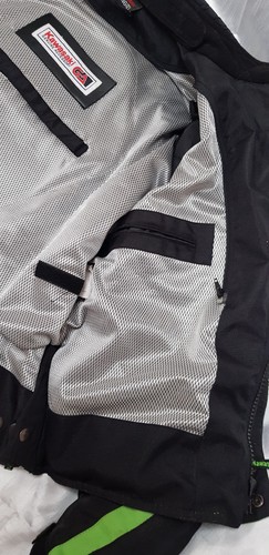 Vintage Kawasaki Ninja Textile Racing Jacket UK 46 - Picture 5 of 11