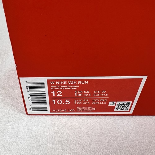 Nike V2K Run White Khaki Gold Shoes HJ7245 100 Women's Size 12 / Men’s 10.5 - Picture 9 of 10