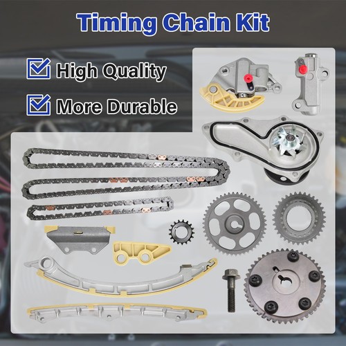 Engine Timing Chain Kit Sprocket Gear Water Pump For 2008-2012 Honda Accord 2.4L - Picture 3 of 11