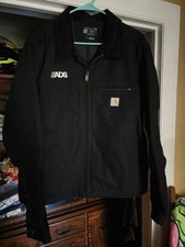 Carhartt Canvas JACKET- DETROIT BLANKET LINED- Vintage- BLACK- NEW