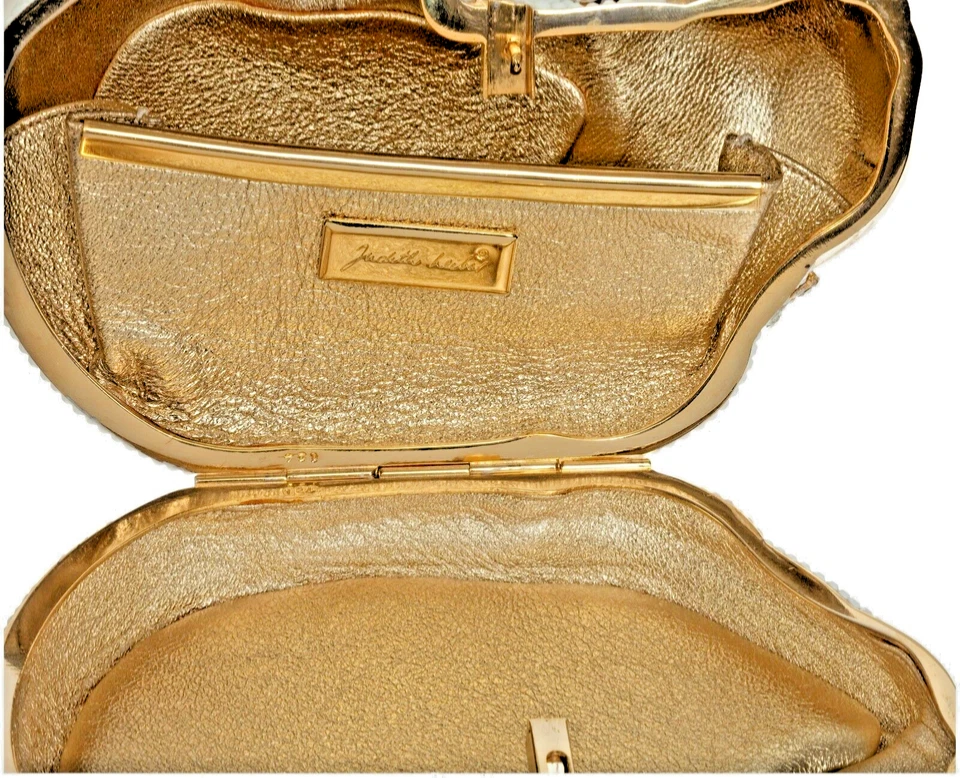 Judith Leiber Gato Dormir Tarde Siesta Cristal Bolso de Noche Mascota Minaudiere Foto 4 de 4