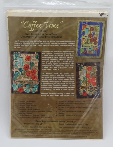 Coffee Time Quilt Pattern By Sonia Taylor & Melinda Snell - Picture 3 of 5