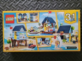 LEGO Creator 3-in-1 31063: Beachside Vacation, New and Factory Sealed, Retired 