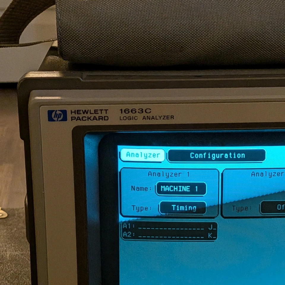 Analizador lógico de 34 canales HP Agilent 1663C y grabadora de gráficos Omega Foto 3 de 4