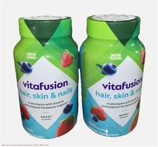 LOT OF 2!!! Vitafusion Hair, Skin Nails Gummy Vitamins, 100Ct EXP:02/26+