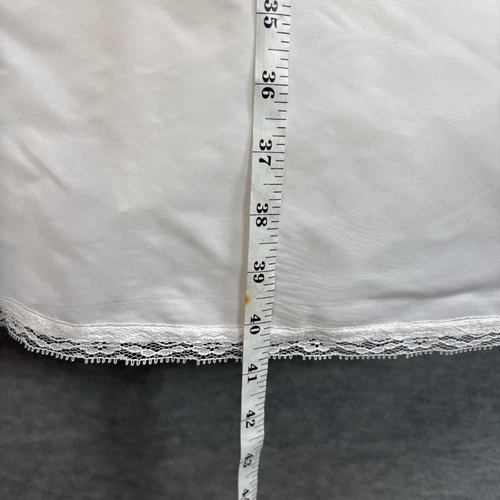 Vintage Crinoline Full Maxi Slip S/XS Petticoat White Bridal Layered Zipper - Picture 10 of 19