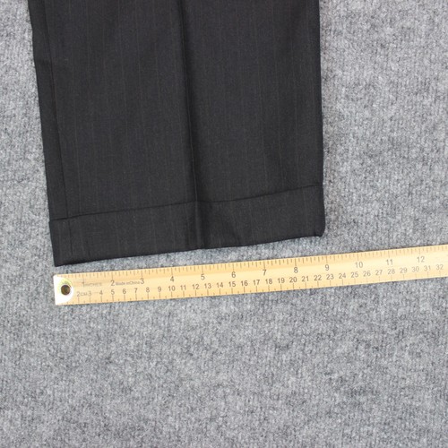 Jos. A. Traje Banco Chaqueta Abrigo Blazer 48L Gris 2 Piezas Rayas 42X31 Lana - Imagen 22 de 23