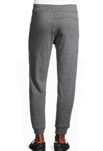New Mens UGG Slim Fit Double Knit Charcoal Hank Joggers Sweat Pants XL - Imagen 2 de 2