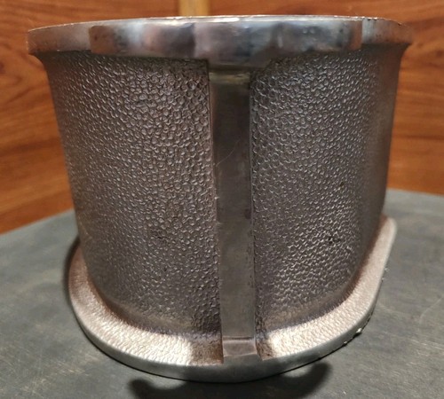 VINTAGE GUARDIAN SERVICE WARE HAMMERED ALUMINUM TRIANGLE ROASTER W/GLASS LID - Picture 9 of 14
