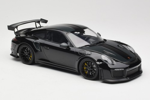 153068321 Porsche 911 991.2 GT3 RS Weissach Package Black with Black Wheels Mini - Picture 4 of 6