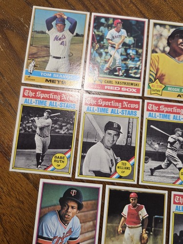 1976 TOPPS STAR/HOF LOT PALMER, BENCH, RUTH, GEHRIG, WAGNER EX-NM+ NICE! READ - Picture 7 of 20
