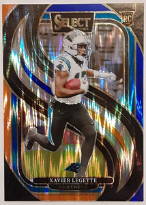 2024 Select Blue & Orange Shock Prizm Premier Level /35 RC #101 Xavier Legette