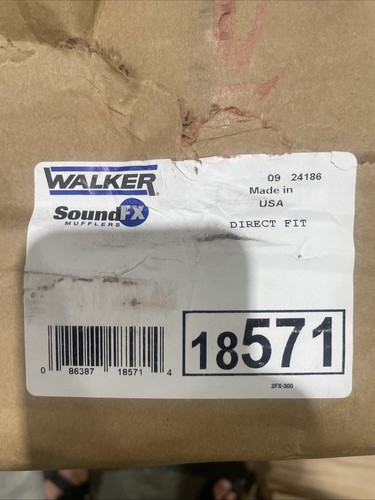 Walker SoundFX 18571 Direct Fit Exhaust Muffler 2" Inlet (ID) 2" Outlet (ID)