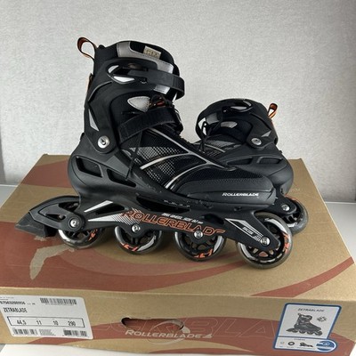 Rollerblade Men's Size 11 Max Wheels 82mm Black Orange Zetrablade With Box