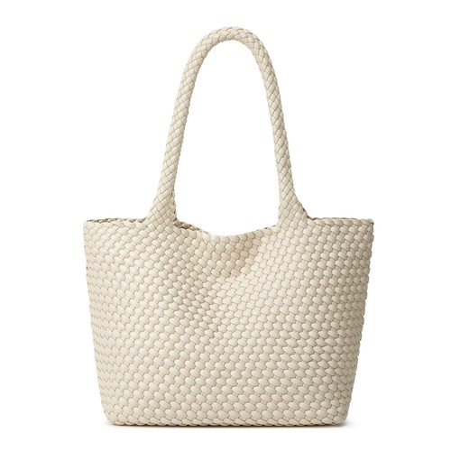 Woven Tote Bag Womens Purse: Vegan Leather Shoulder Handbags - Fashion Summer...