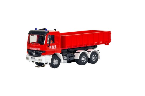 Viessmann 8050 MB ACTROS Feuerwehr mit Abrollcontainer + Rundumleuchten Neu 2023 - Picture 2 of 7